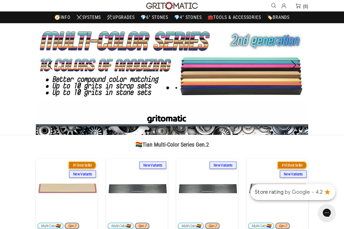 Gritomatic homepage screenshot