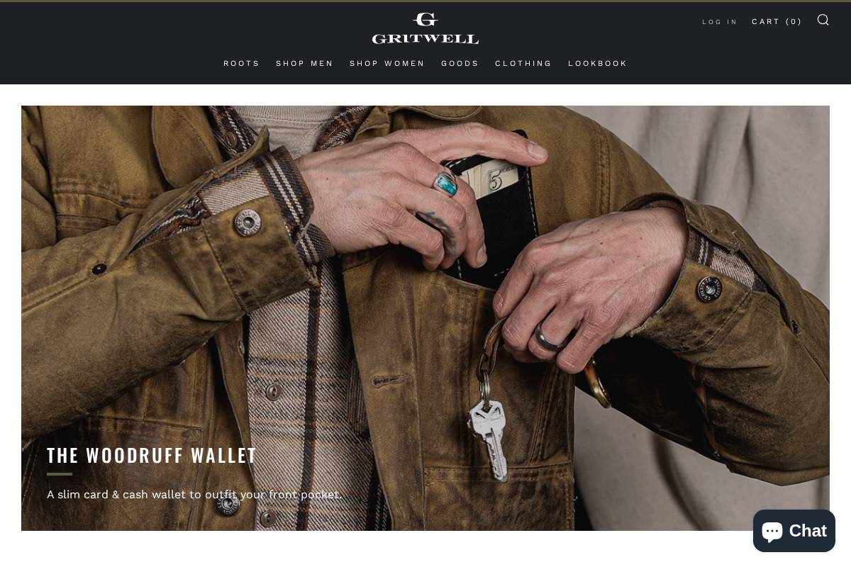 gritwell.com homepage screenshot