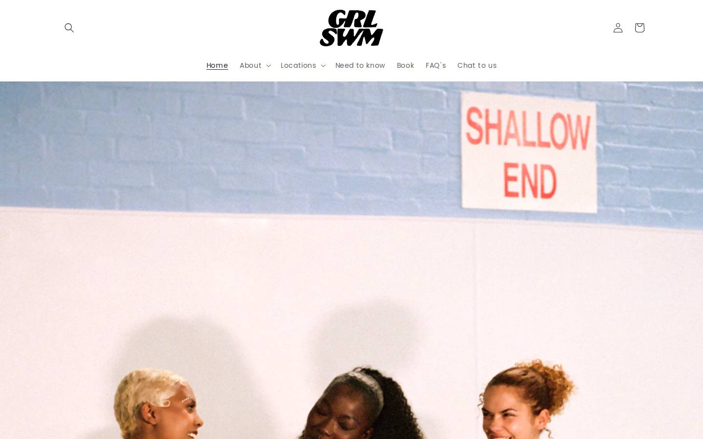 grlswm.com homepage screenshot
