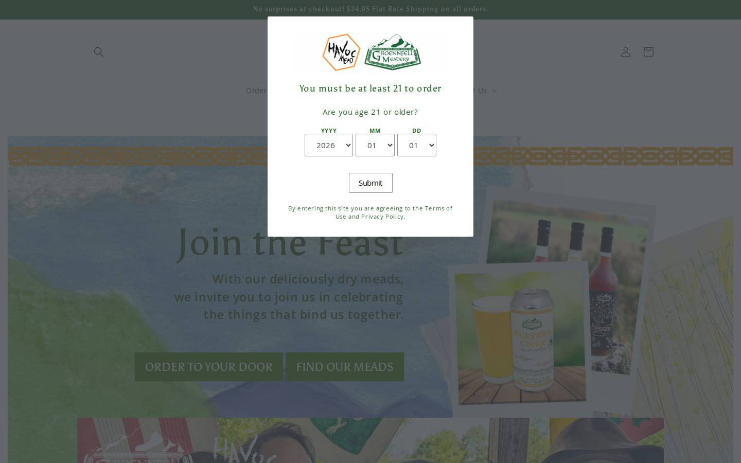 groennfell.com homepage screenshot