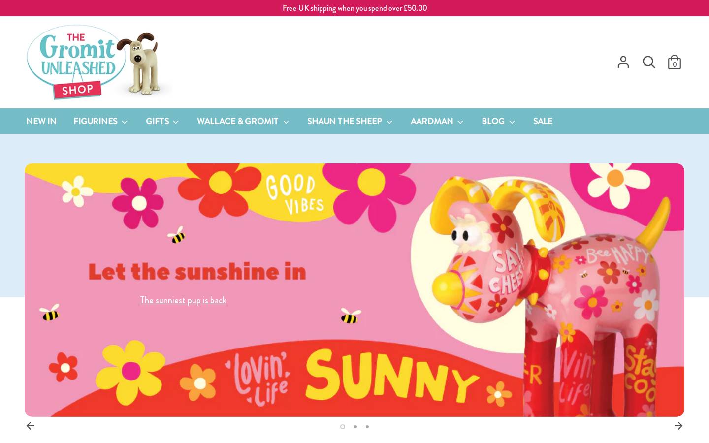 Gromitunleashedshop homepage screenshot