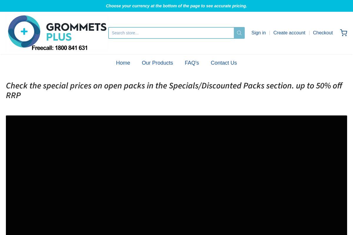 grommetsplus.com.au homepage screenshot