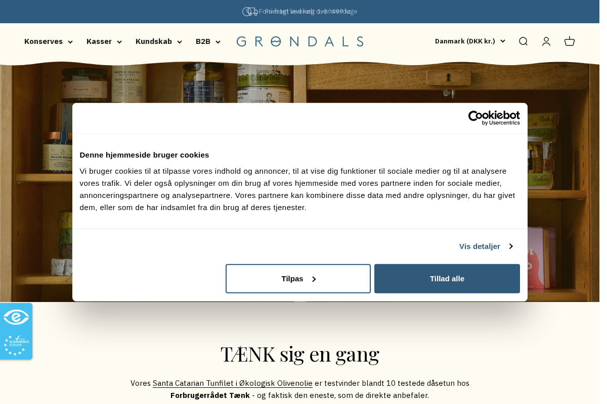 Grøndals - fiskekonserves i verdensklasse homepage screenshot