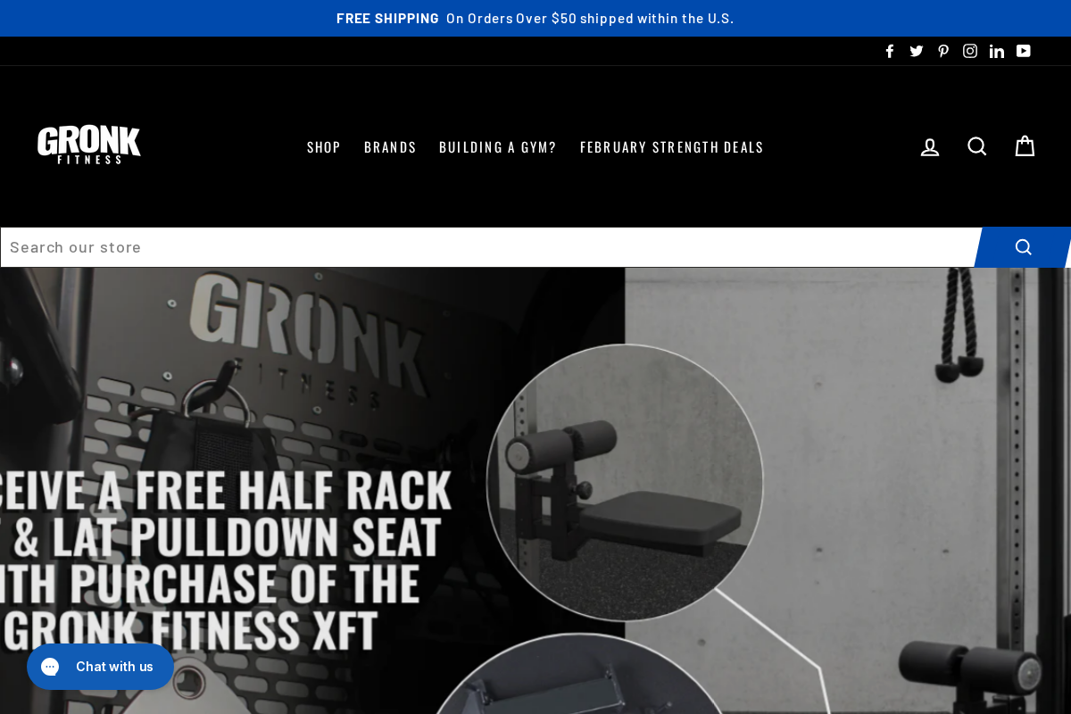 Gronkfitnessproducts homepage screenshot