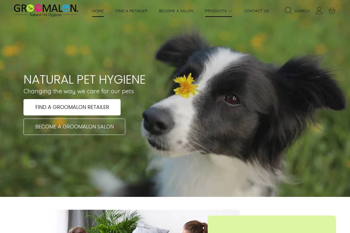 groomalon.pet homepage screenshot