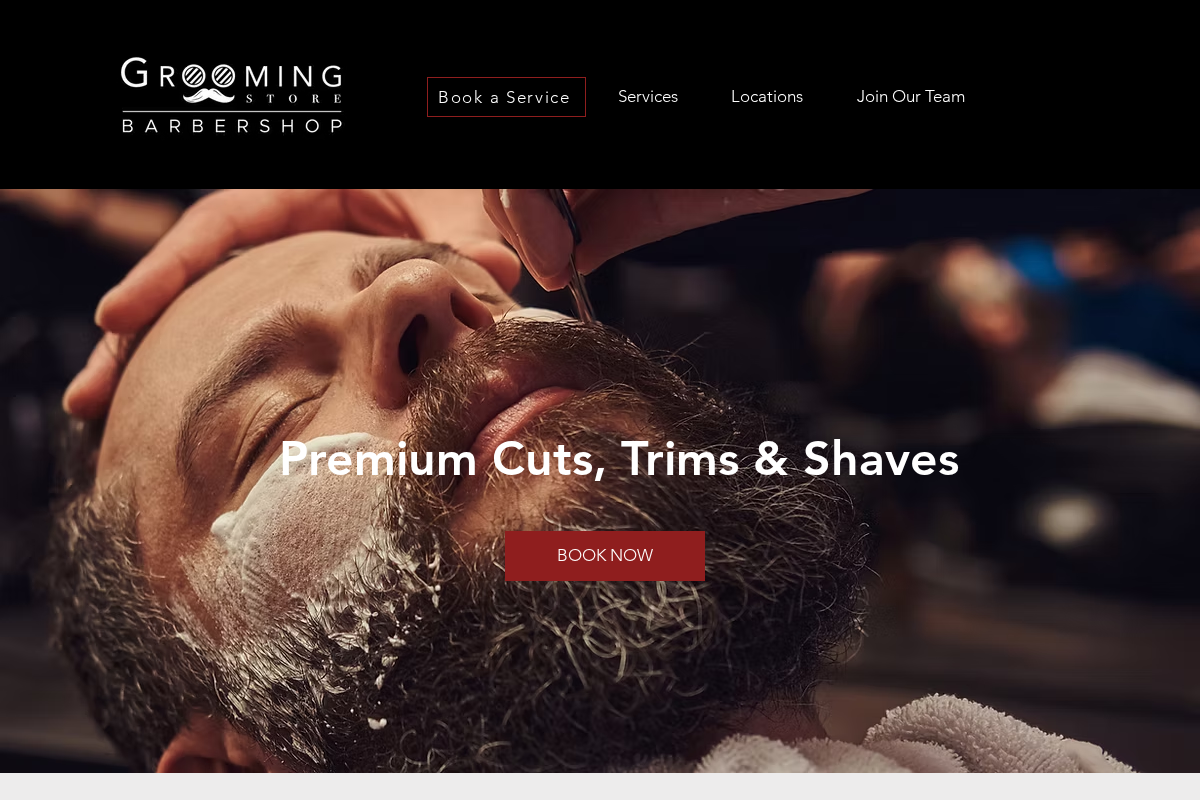 groomingstore.com homepage screenshot