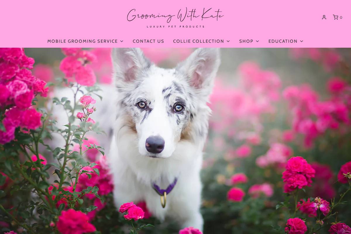 groomingwithkate.com homepage screenshot