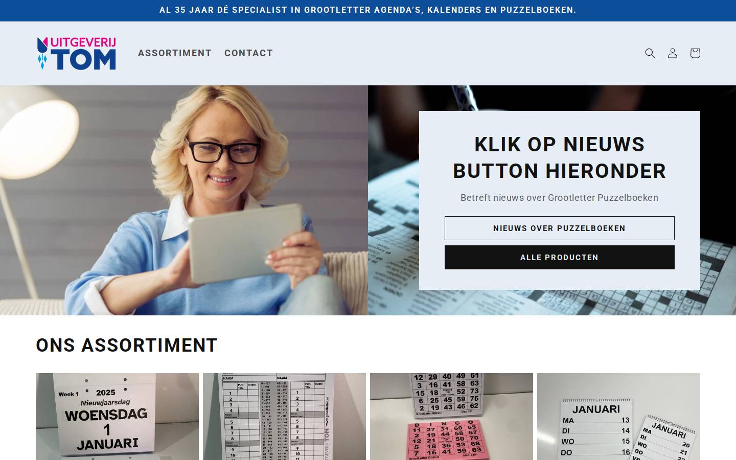 grootletter.nl homepage screenshot