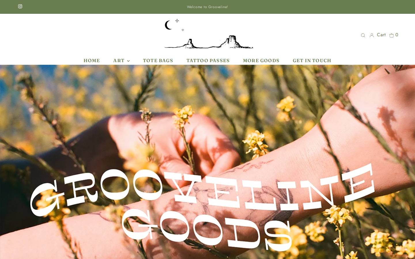 groovelinegoods.com homepage screenshot