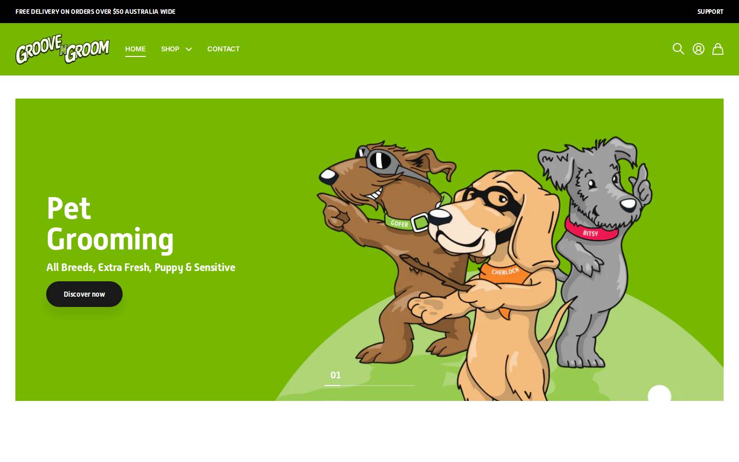 groovengroom.com homepage screenshot
