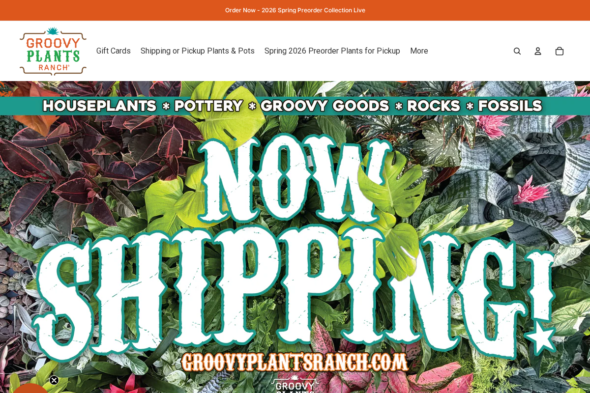 The Groovy Plants Ranch LLC homepage screenshot