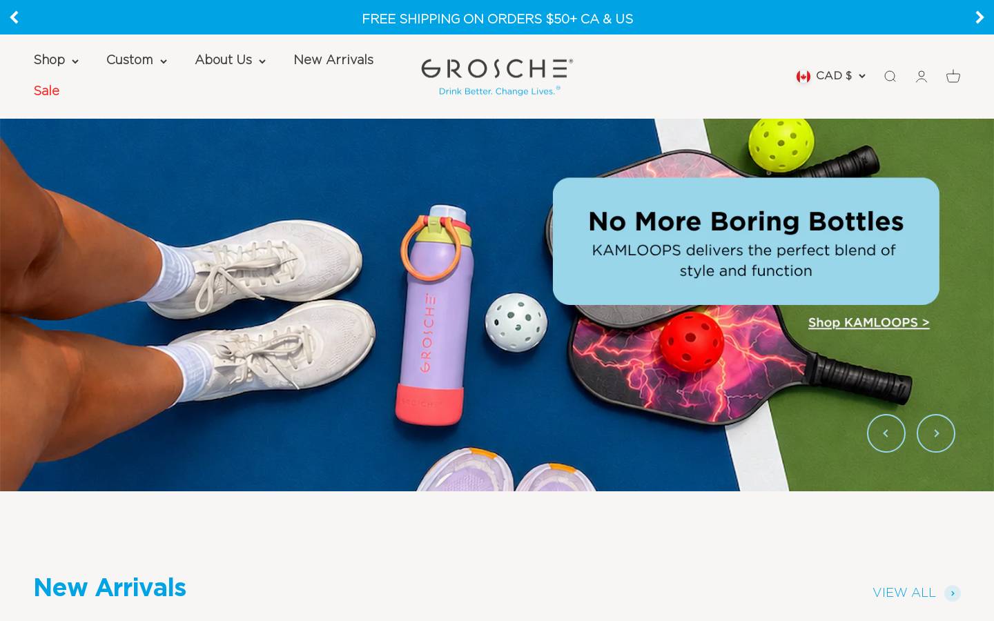 Grosche International homepage screenshot