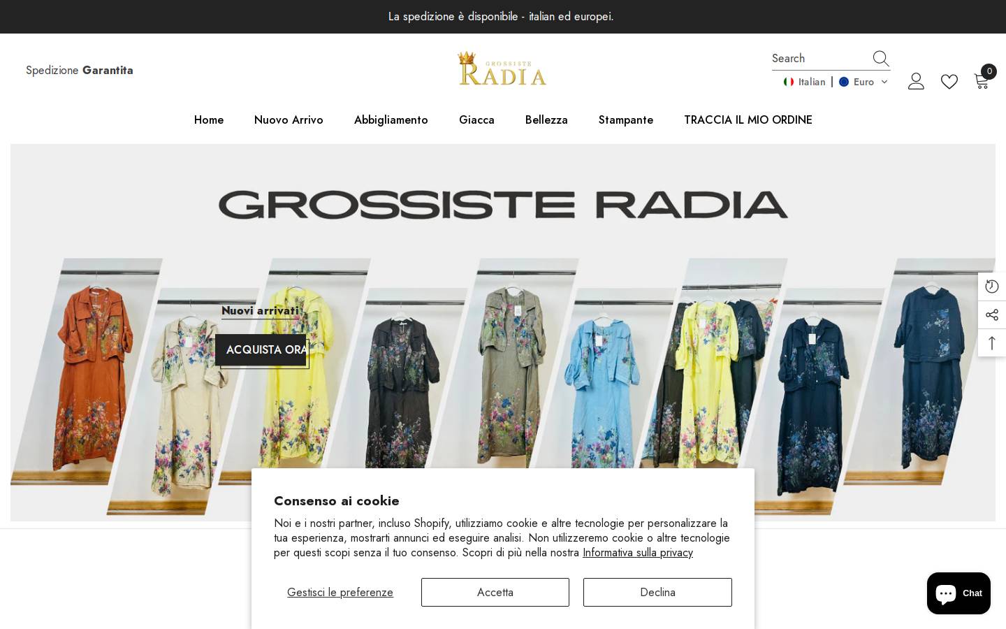 grossisteradia.com homepage screenshot