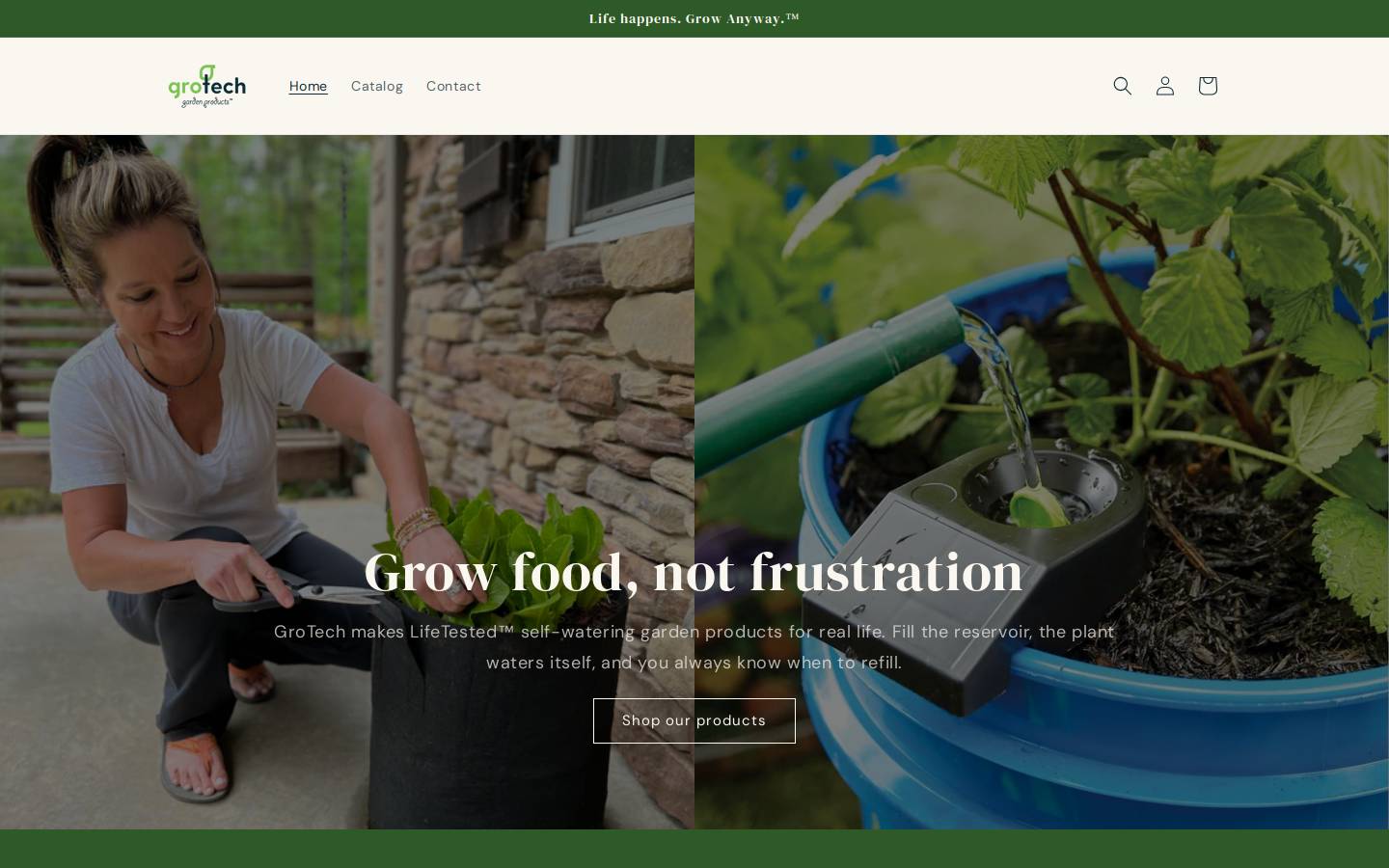 grotechgarden.com homepage screenshot