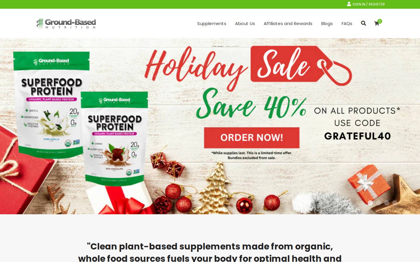 ground-based.com homepage screenshot