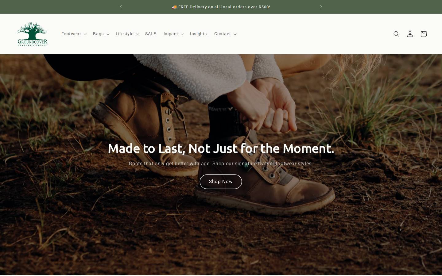 groundcover.co.za homepage screenshot