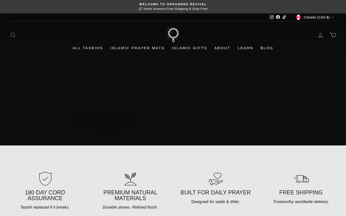 grounded-revival.com homepage screenshot