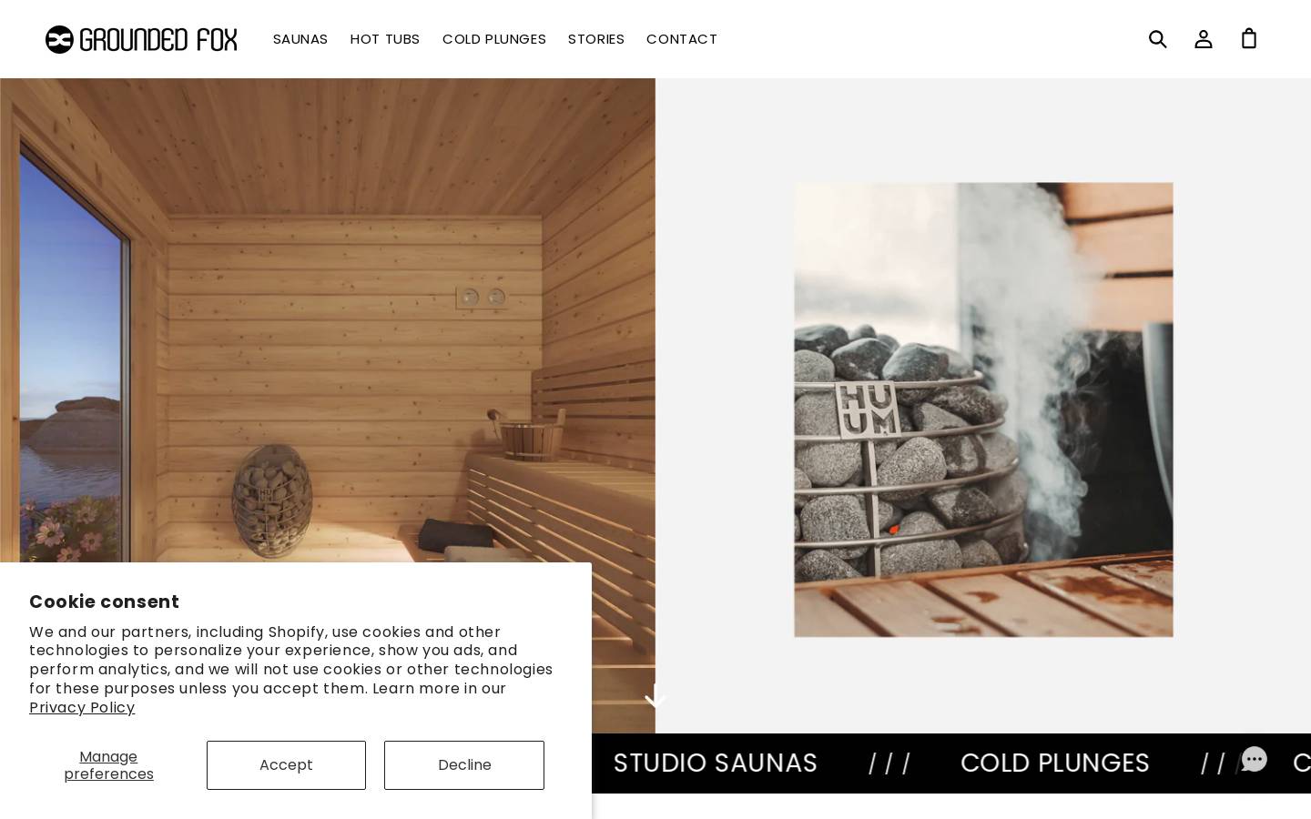 groundedfox.com homepage screenshot