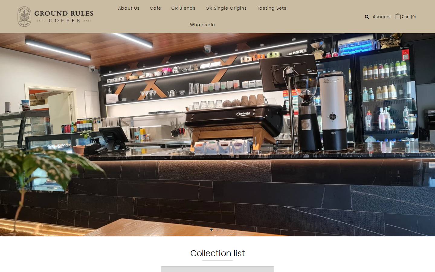 groundrulescoffee.com homepage screenshot