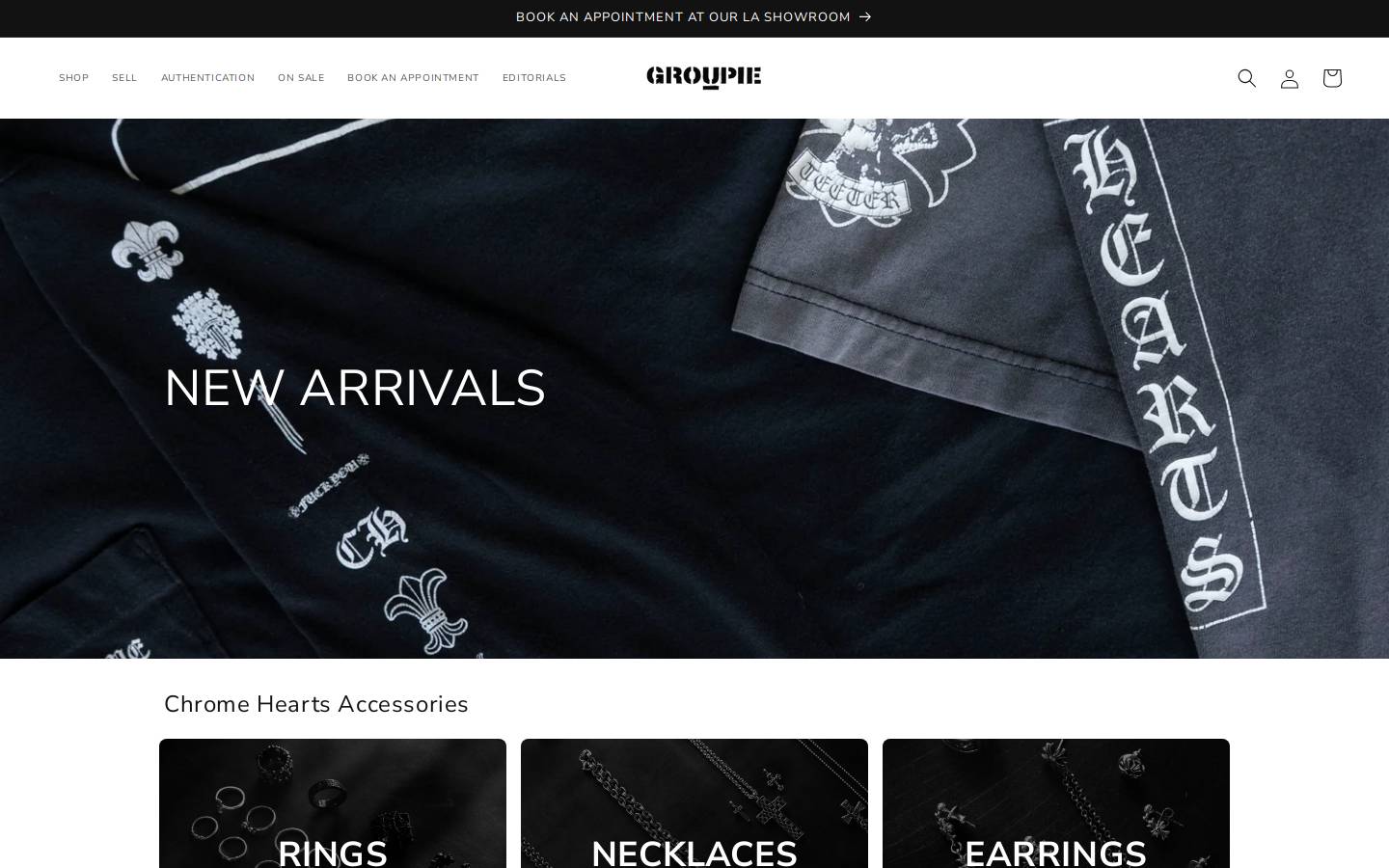 groupie.store homepage screenshot