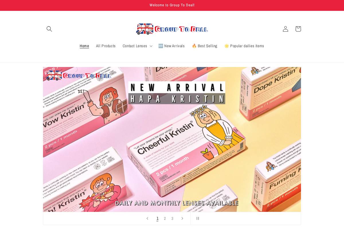 grouptodeal.com homepage screenshot