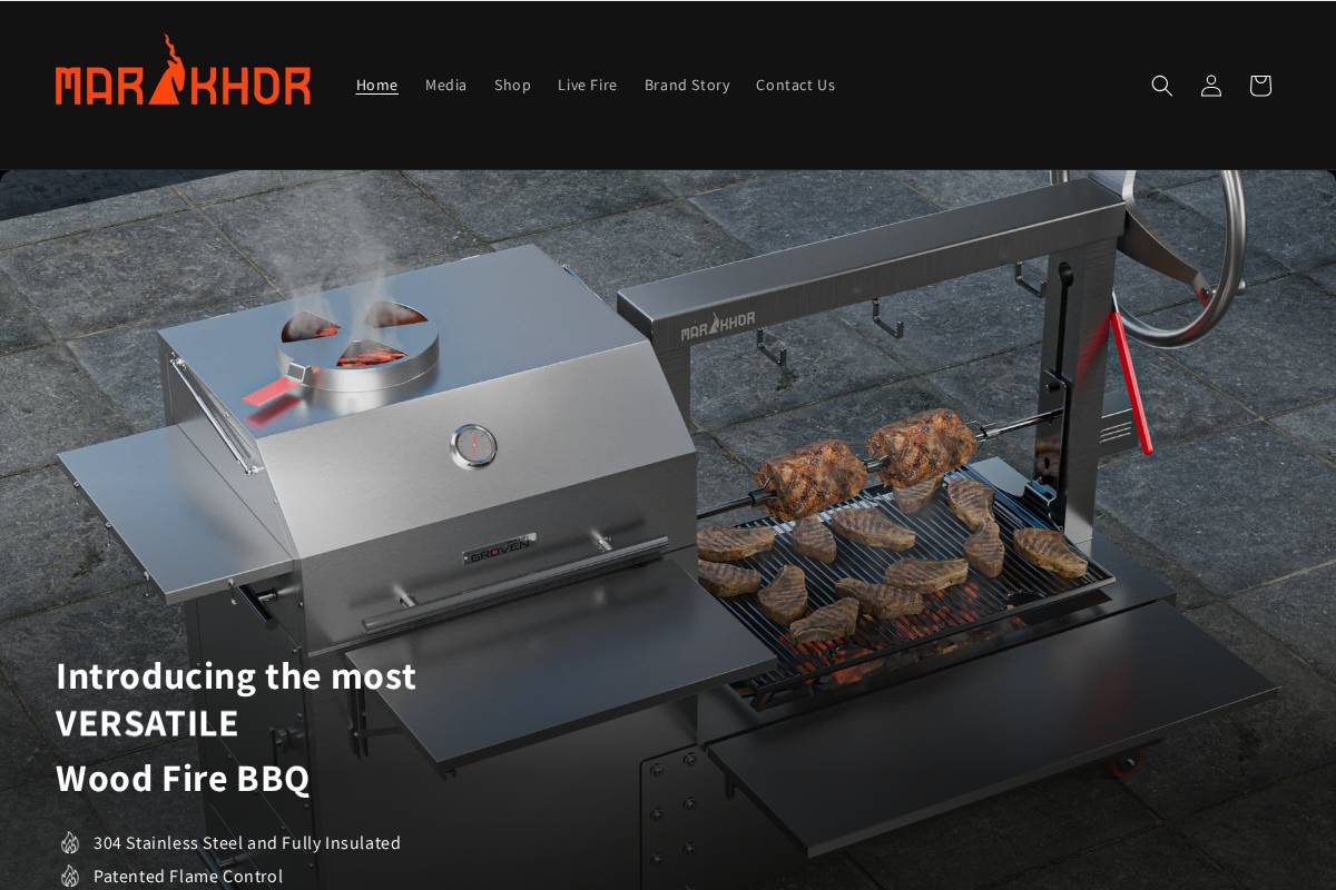 grovengrill.com homepage screenshot