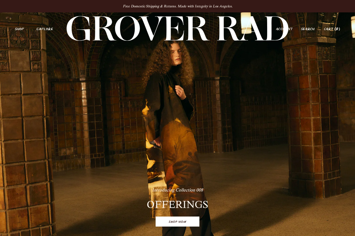 groverrad.com homepage screenshot