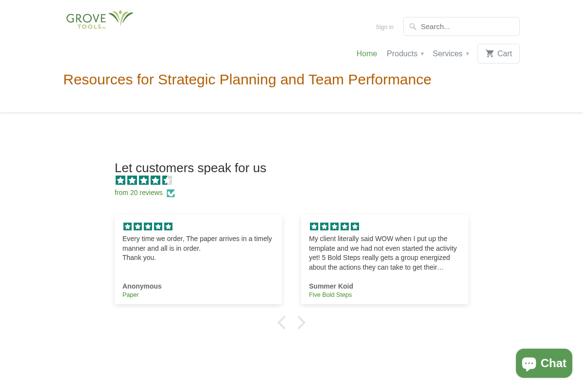grovetools-inc.com homepage screenshot