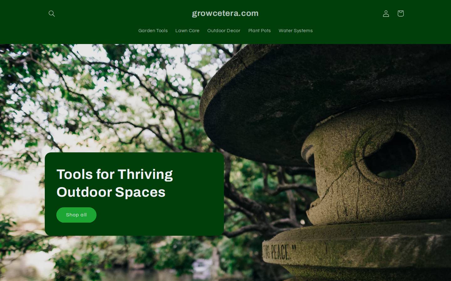 growcetera.com homepage screenshot