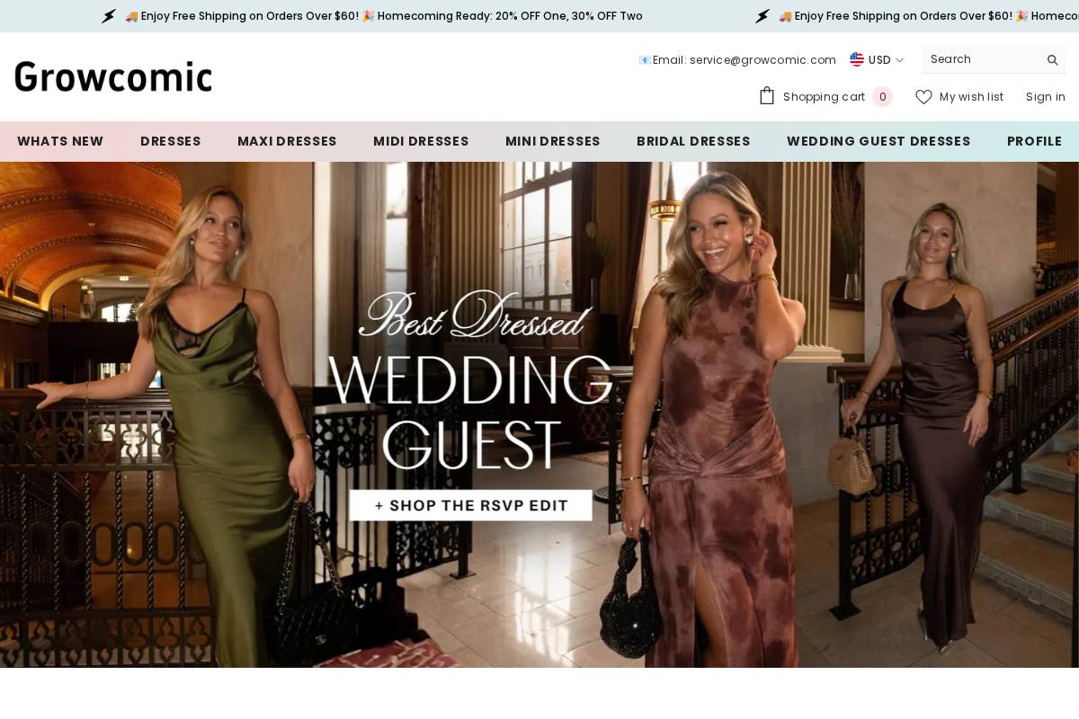 growcomic.com homepage screenshot