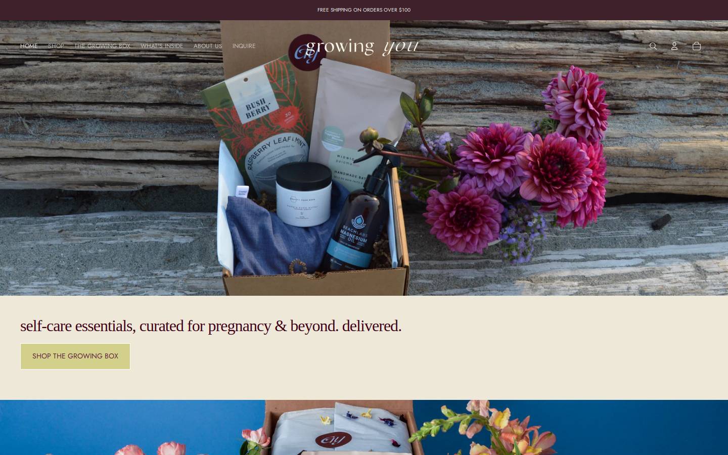 growingyou.ca homepage screenshot