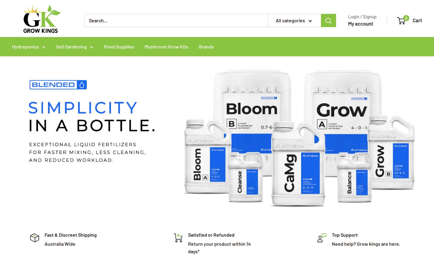 growkings.com.au homepage screenshot