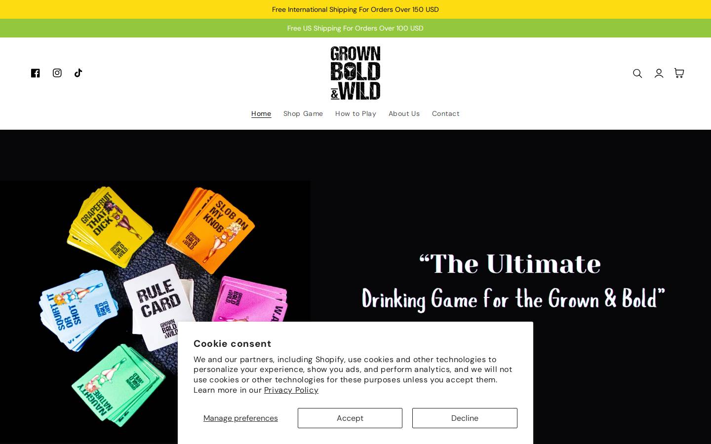 grownboldandwild.com homepage screenshot