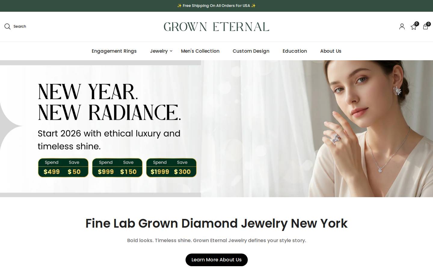 growneternal.com homepage screenshot