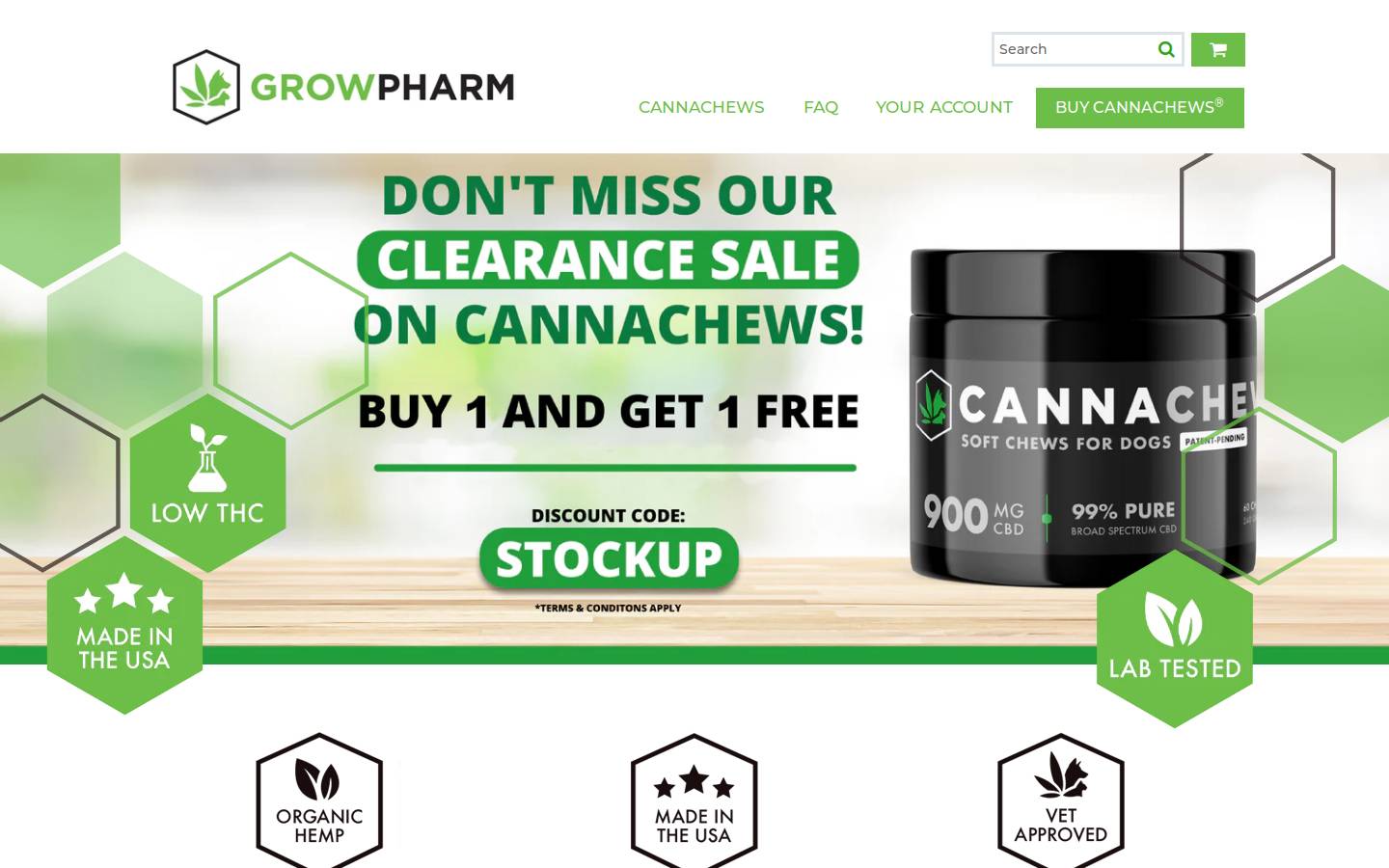 growpharmaceuticals.com homepage screenshot