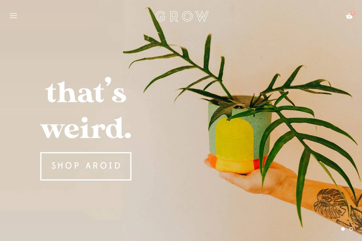 growplantshop.com homepage screenshot