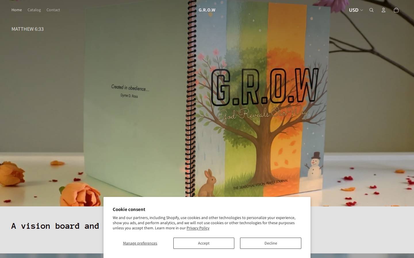 growyearly.com homepage screenshot