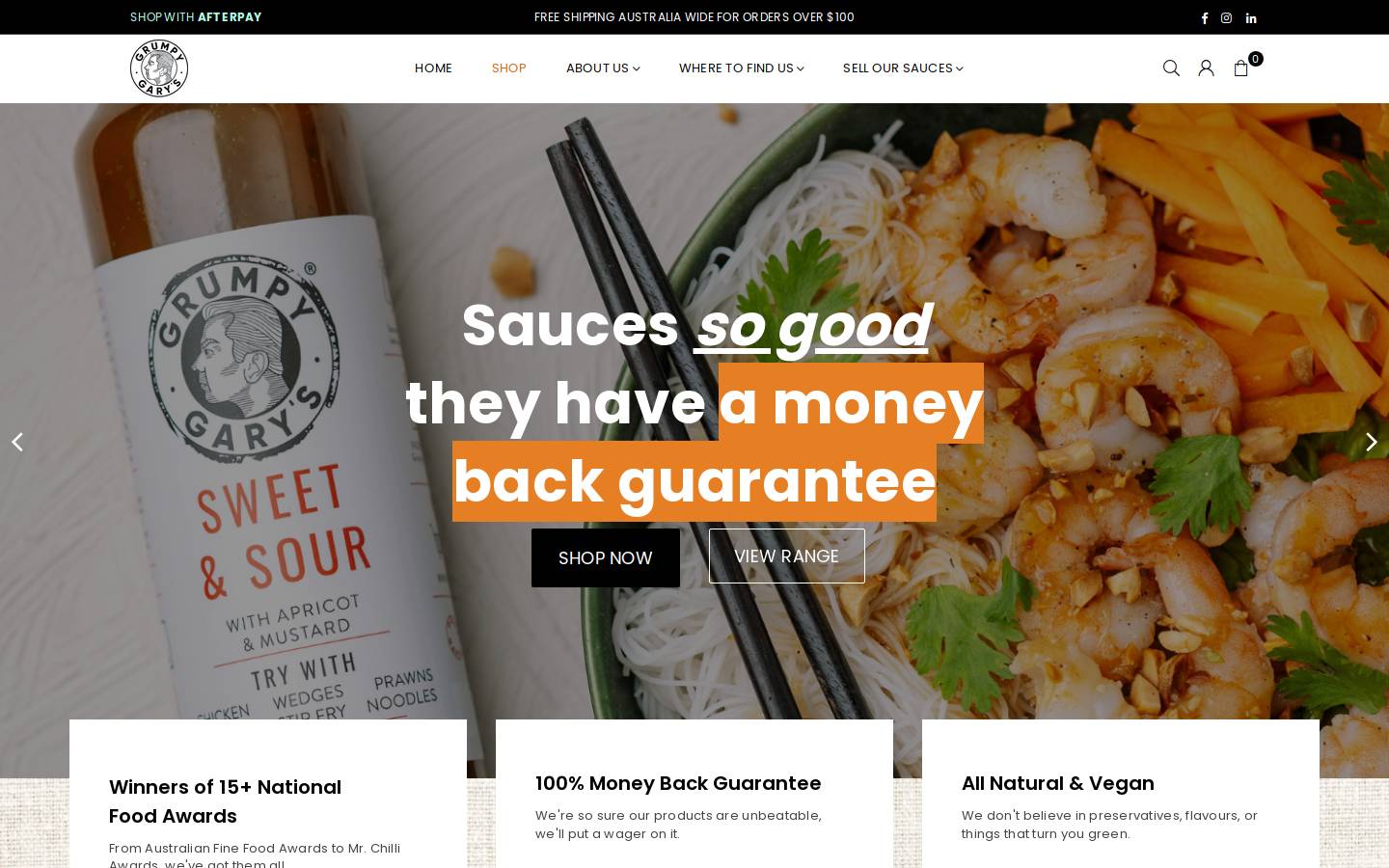 grumpygarys.com homepage screenshot