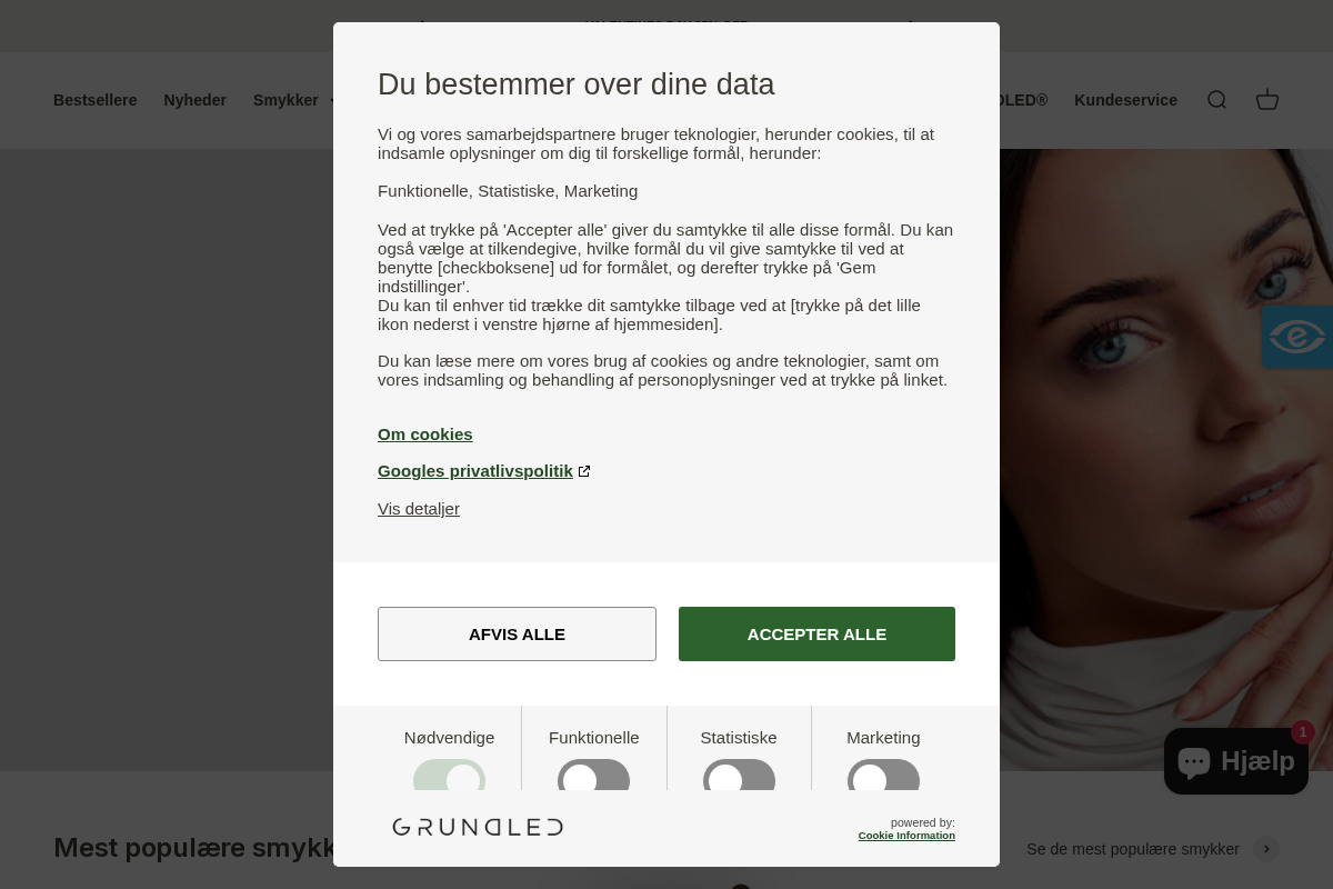 Jewelry by Grundled homepage screenshot