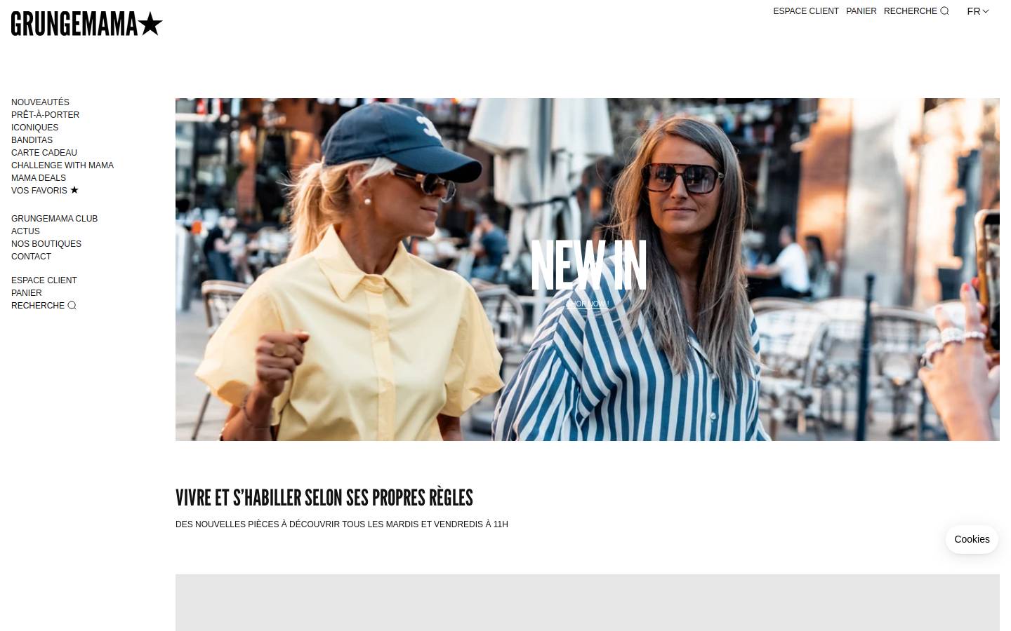 Grungemama homepage screenshot