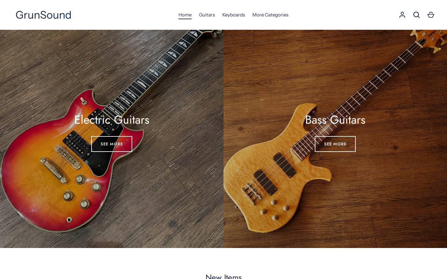 grunsound.com homepage screenshot