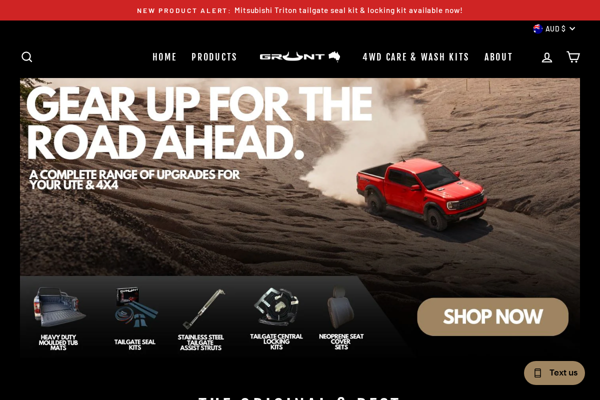 Grunt 4x4 homepage screenshot