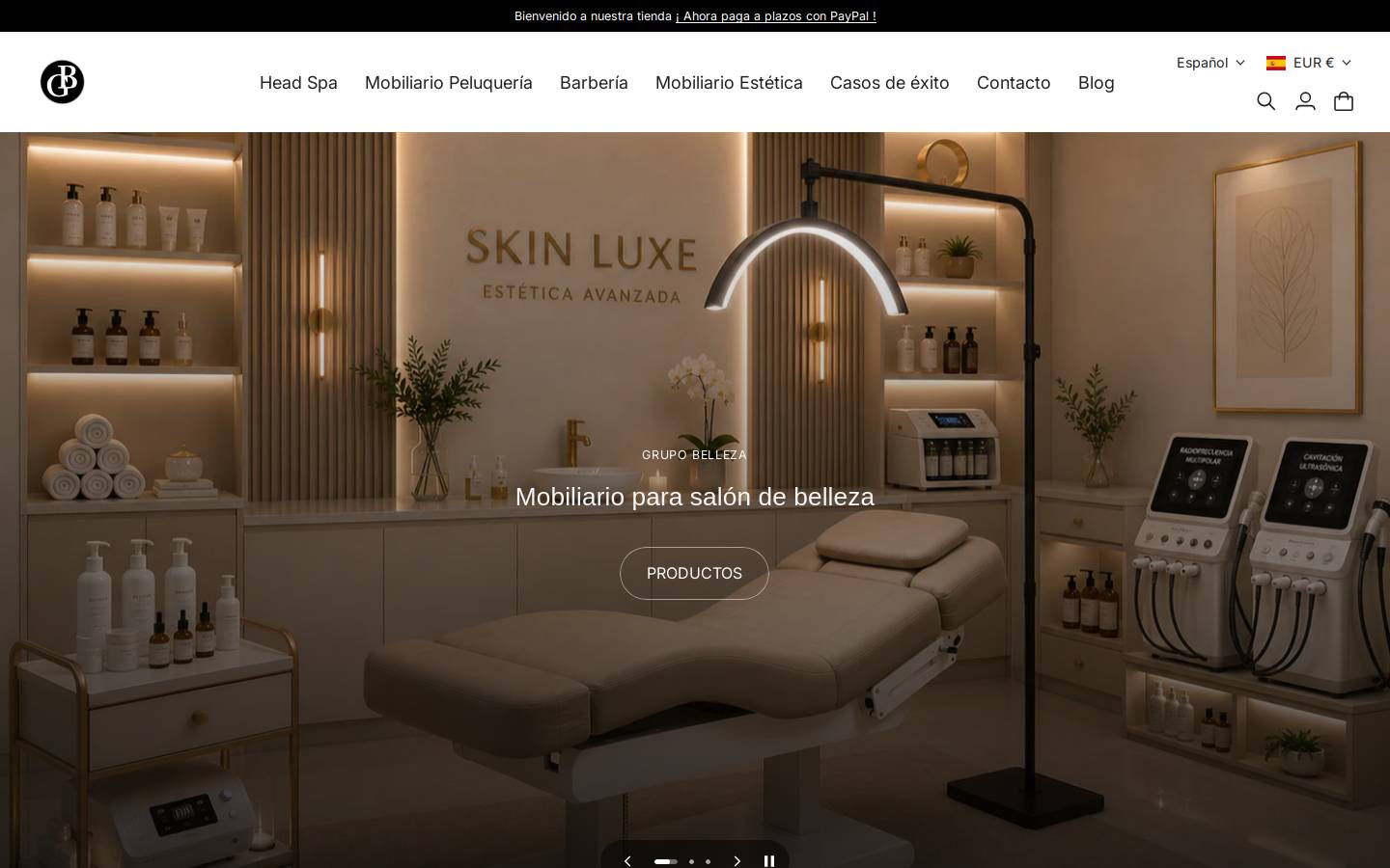 grupobelleza.com homepage screenshot