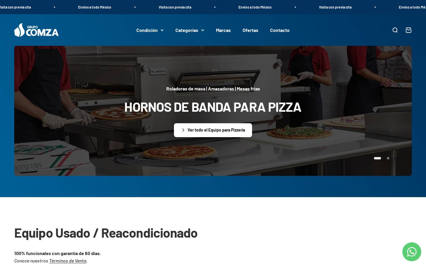 grupocomza.com homepage screenshot