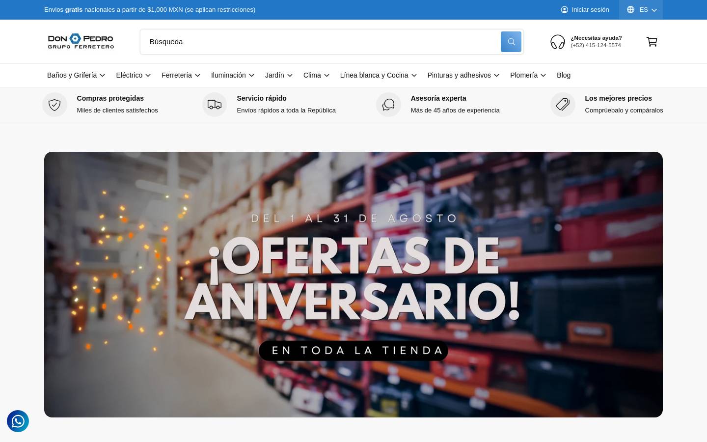 grupodonpedro.com homepage screenshot