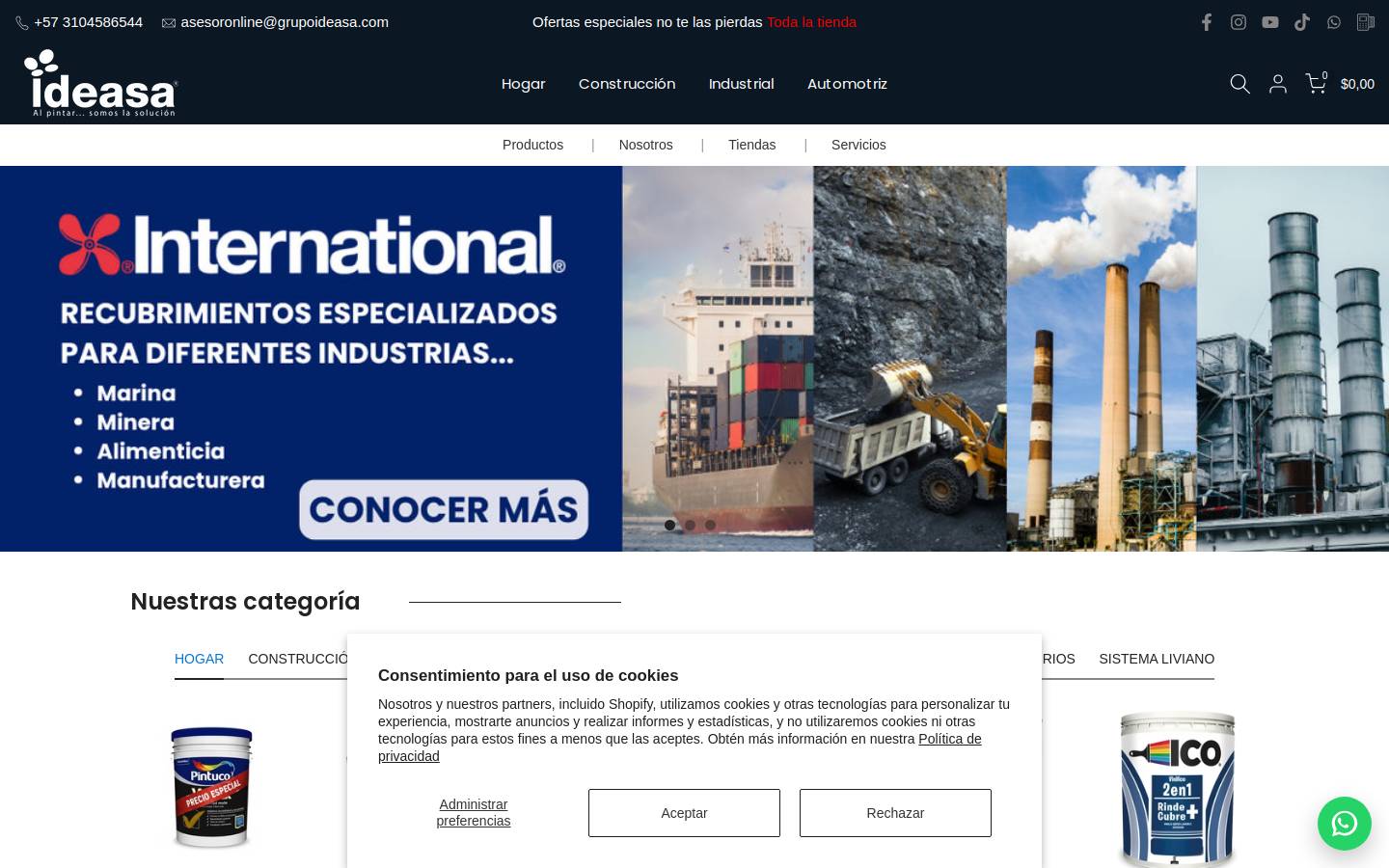 grupoideasa.com homepage screenshot