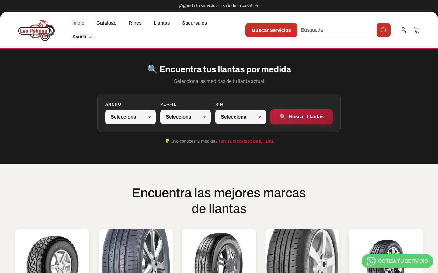 grupopalmas.com.mx homepage screenshot
