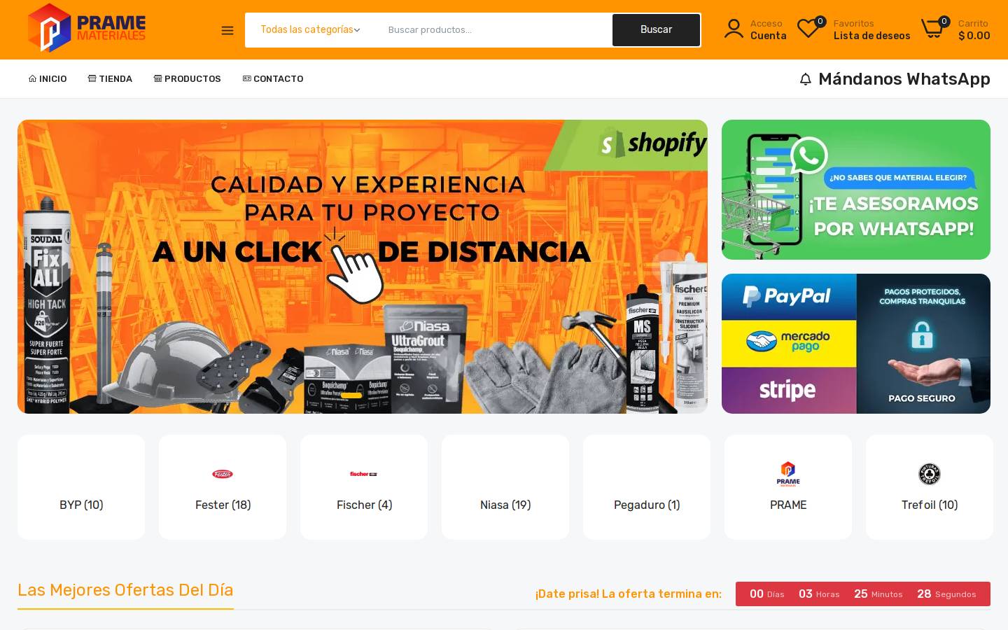 grupoprame.com homepage screenshot
