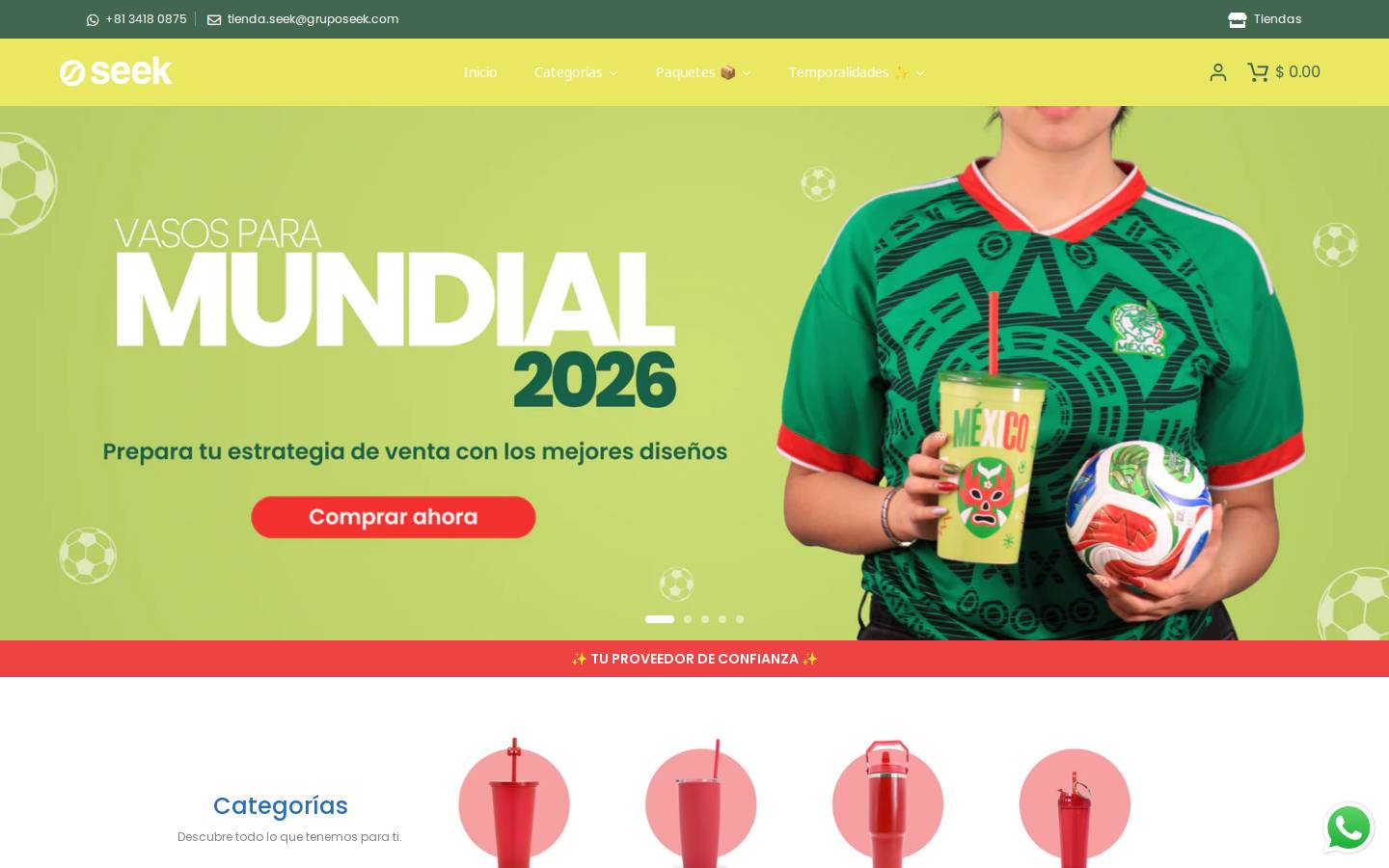 gruposeek.com homepage screenshot