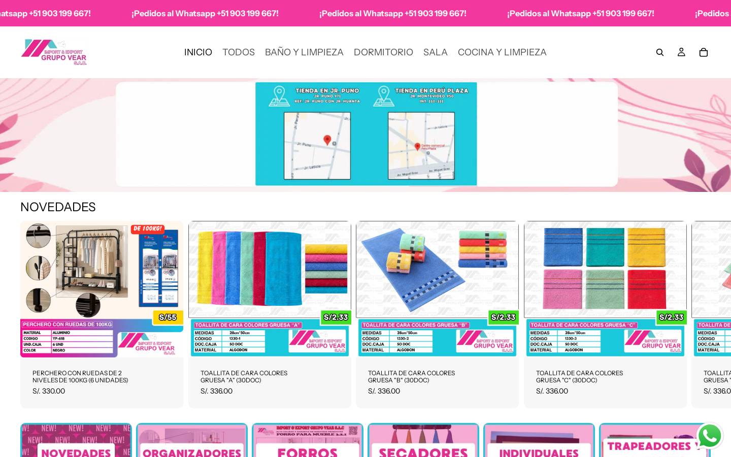 grupovear.com homepage screenshot